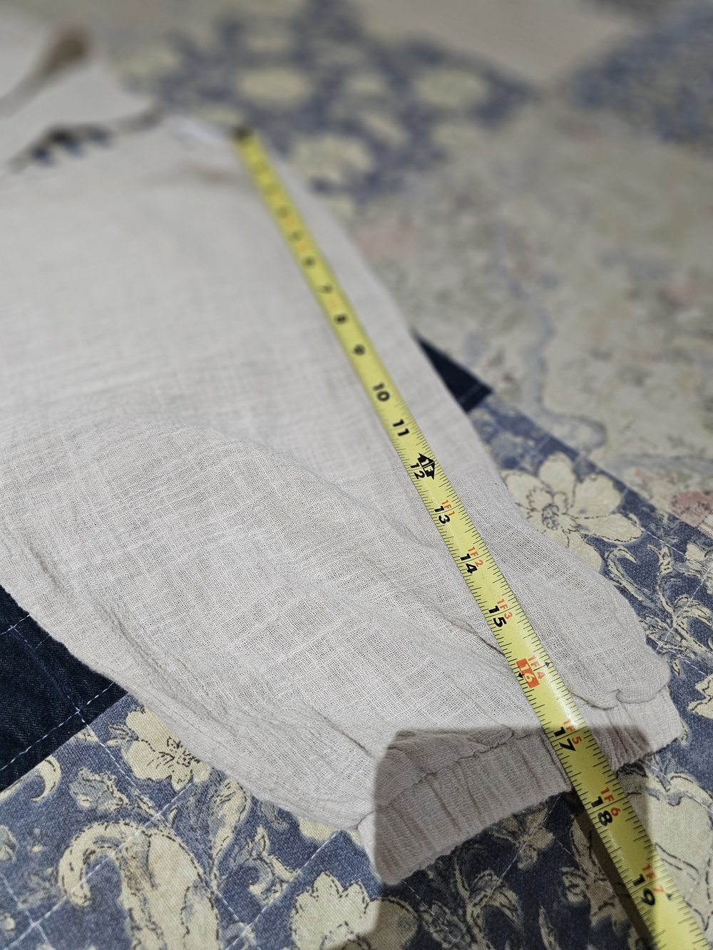 mittoshop Cream V-Neck Gathered Linen Dress - Picture 9 of 9
